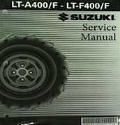 2008 Suzuki LT-A400/F, LT-F400/F ATV Service Manual