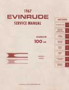 1967 100HP 100783 Evinrude outboard motor Service Manual