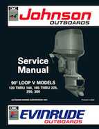 120HP 1992 J120TLAN Johnson outboard motor Service Manual