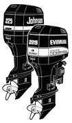 225HP 1995 E225PXEO Evinrude outboard motor Service Manual