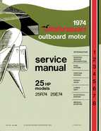 25HP 1974 25E74 Johnson outboard motor Service Manual