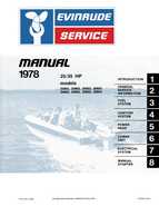25HP 1978 25852 Evinrude outboard motor Service Manual