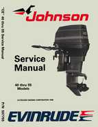 40HP 1989 J40TELCE Johnson outboard motor Service Manual