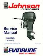 1991 25HP J25DREI Johnson outboard motor Service Manual