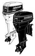 1994 40HP E40BAER Evinrude outboard motor Service Manual