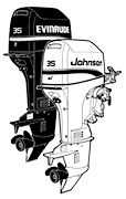 25HP 1995 J25RMEO Johnson outboard motor Service Manual
