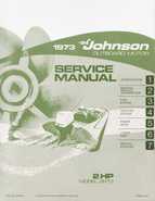 2HP 1973 2R73 Johnson outboard motor Service Manual
