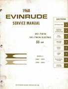 33HP 1968 33802 Evinrude outboard motor Service Manual