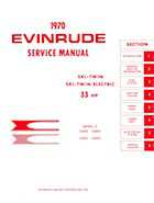 33HP 1970 33053 Evinrude outboard motor Service Manual