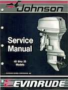 55HP 1988 55RSLH Johnson/Evinrude outboard motor Service Manual