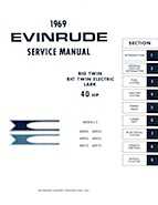 1969 40HP 40953 Evinrude outboard motor Service Manual