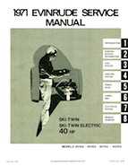 1971 40HP 40152 Evinrude outboard motor Service Manual