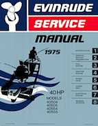 1975 40HP 40555 Evinrude outboard motor Service Manual