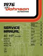 1976 40HP 40EL76 Johnson outboard motor Service Manual