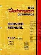 4HP 1975 4W75 Johnson outboard motor Service Manual