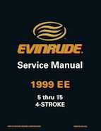 15HP 1999 E15RL4EE Evinrude outboard motor Service Manual