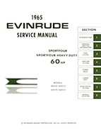 60HP 1965 60533 Evinrude outboard motor Service Manual