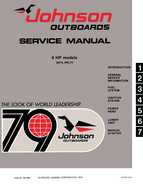 6HP 1979 6RL79 Johnson/Evinrude outboard motor Service Manual