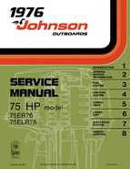 1976 75HP 75ER76 Johnson outboard motor Service Manual