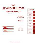 80HP 1967 80753 Evinrude outboard motor Service Manual
