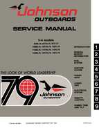 1979 85HP 85XL79 Johnson outboard motor Service Manual