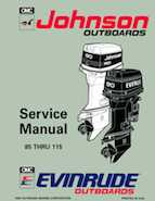 115HP 1993 J115TLET Johnson outboard motor Service Manual