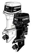 90HP 1994 J90TLAR Johnson outboard motor Service Manual