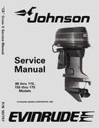 90HP 1989 J90TXCE Johnson outboard motor Service Manual