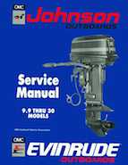 1990 10HP J10SPES Johnson outboard motor Service Manual