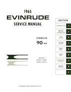 90HP 1965 90593 Evinrude outboard motor Service Manual