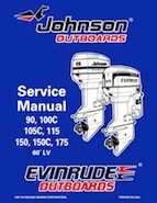 105HP 1998 E105RWLH Evinrude outboard motor Service Manual