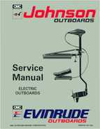 1993 Johnson Evinrude "ET" Electric Outboards Service Manual, P/N 508280