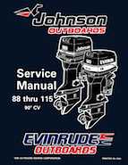 1996 Johnson Evinrude "ED" 90 CV 88 thru 115 Service Manual, P/N 507126