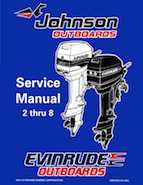 1998 Johnson Evinrude "EC" 2 thru 8 Service Repair Manual, P/N 520202