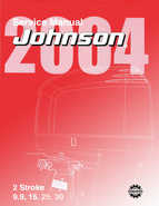2004 SR Johnson 2 Stroke 9.9, 15, 25, 30 HP Outboards Service Repair Manual P/N 5005638