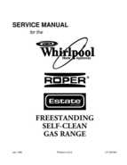 Whirlpool, Roper, Estate FREESTANDING SELF-CLEAN GAS RANGE