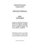 2001 Chrysler Voyager Factory Service Manual