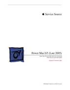 Apple Power Mac G5 - Late 2005 Service Manual