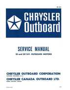 Chrysler 25 and 30 HP Outboard Motors Service Manual - OB 1894