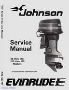 1989 Johnson/Evinrude Outboards 88 thru 110 150 thru 175 models Service RepaIr Manual P/N 507757