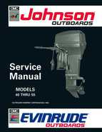 1992 Johnson Evinrude EN 40 thru 55 Service Manual, P/N 508143