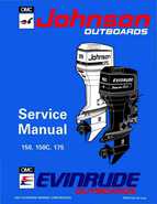 1994 Johnson Evinrude ER 60 LV 150, 150C, 175 Service Manual, P/N 500611