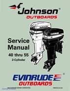 1997 Johnson Evinrude EU 40 thru 55 2-Cylinder Service Repair Manual, P/N 507265