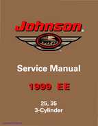 1999 EE Johnson Outboards 25, 35 3-Cylinder Service Manual