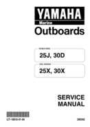 1998 Yamaha 25J, 30D, 25X, 30X outboards Factory Service Manual