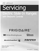Servicing Electric Slide-In Ranges with Electronic Controls