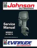60HP 1992 J60TLEN Johnson outboard motor Service Manual