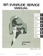 6HP 1971 6102 Evinrude outboard motor Service Manual