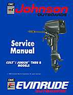 1990 Johnson Evinrude "ES" Colt/Junior thru 8 Service Repair Manual, P/N 507870