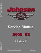 2000 SS Johnson/Evinrude 9.9 thru 30 HP Outboard Motors Service Manual P/N 787067